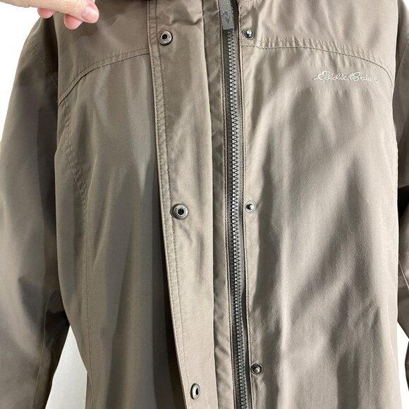 Eddie Bauer Raincoat Travex Weatheredge Beige Rain Jacket - Picture 6 of 10